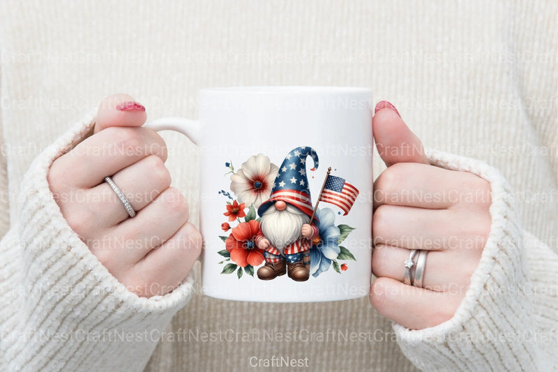 Patriotic Gnome Clipart Bundle - CraftNest - Digital Crafting and Art