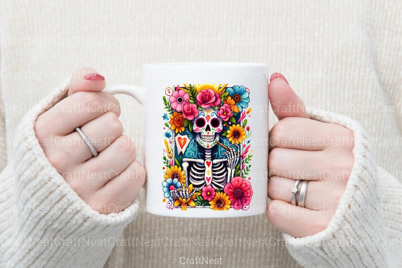 Funny Skeleton Tarot Cards Clipart Bundle 1 - CraftNest - Digital Crafting and Art