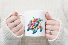 Gem Sea Turtle Mom and Baby Clipart Bundle 1 - CraftNest - Digital Crafting and Art