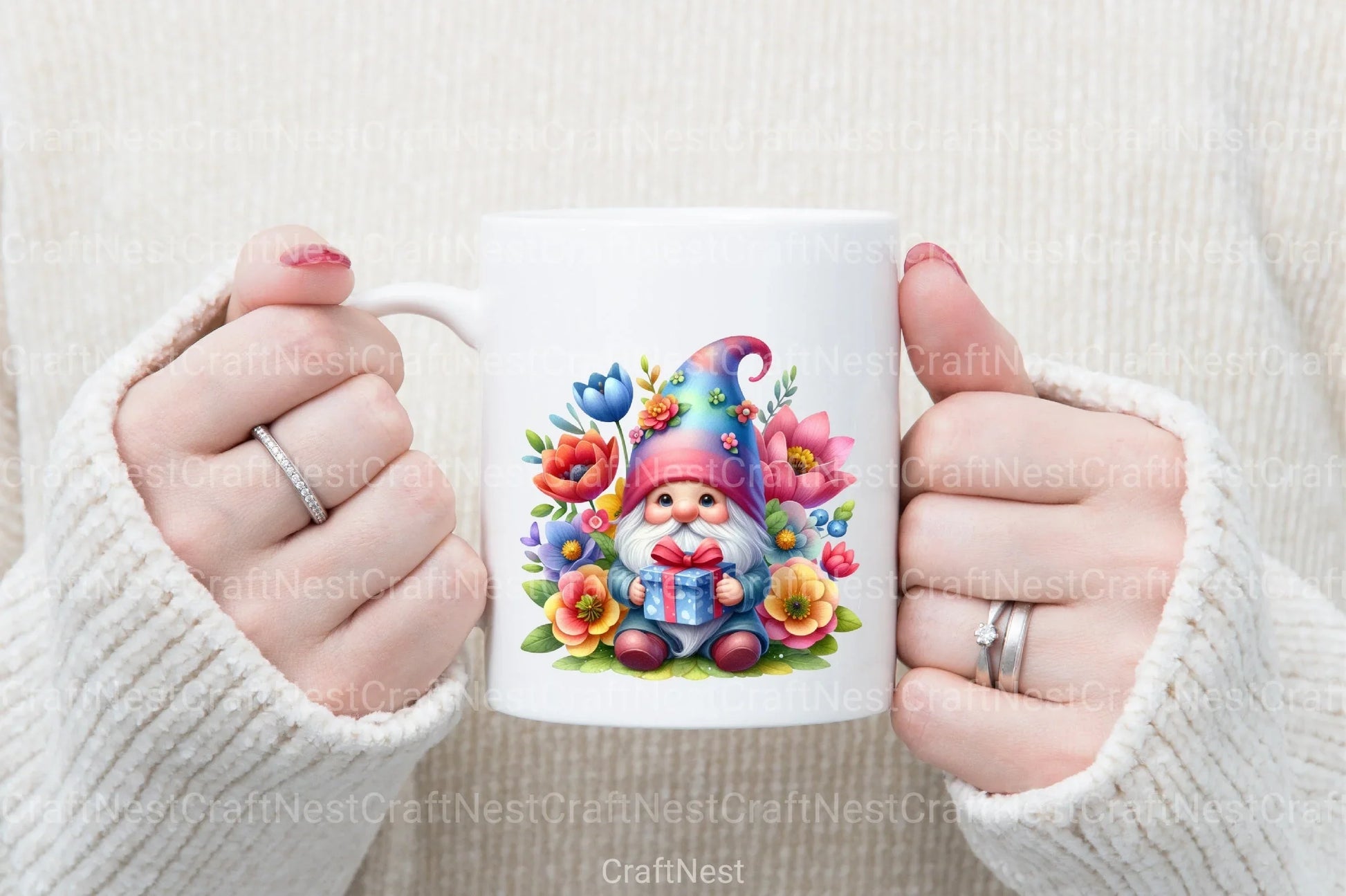 Mother's Day Cute Gnome Clipart Bundle - CraftNest - Digital Crafting and Art