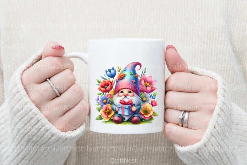 Mother's Day Cute Gnome Clipart Bundle - CraftNest - Digital Crafting and Art