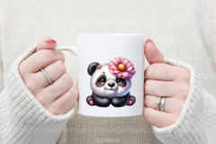 Pandas Clipart Bundle for Creative Projects - CraftNest - Digital Crafting and Art