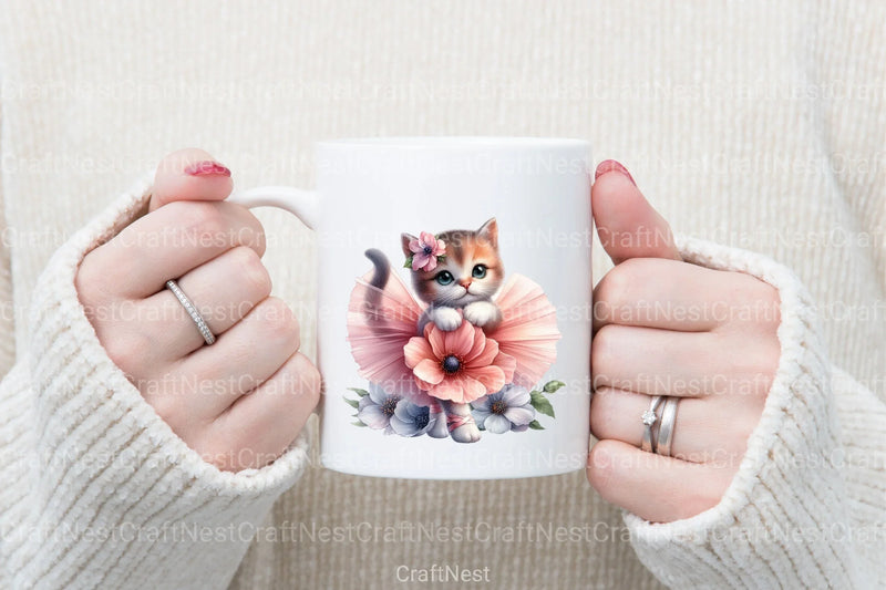 Ballet Kitten Clipart Bundle - CraftNest - Digital Crafting and Art