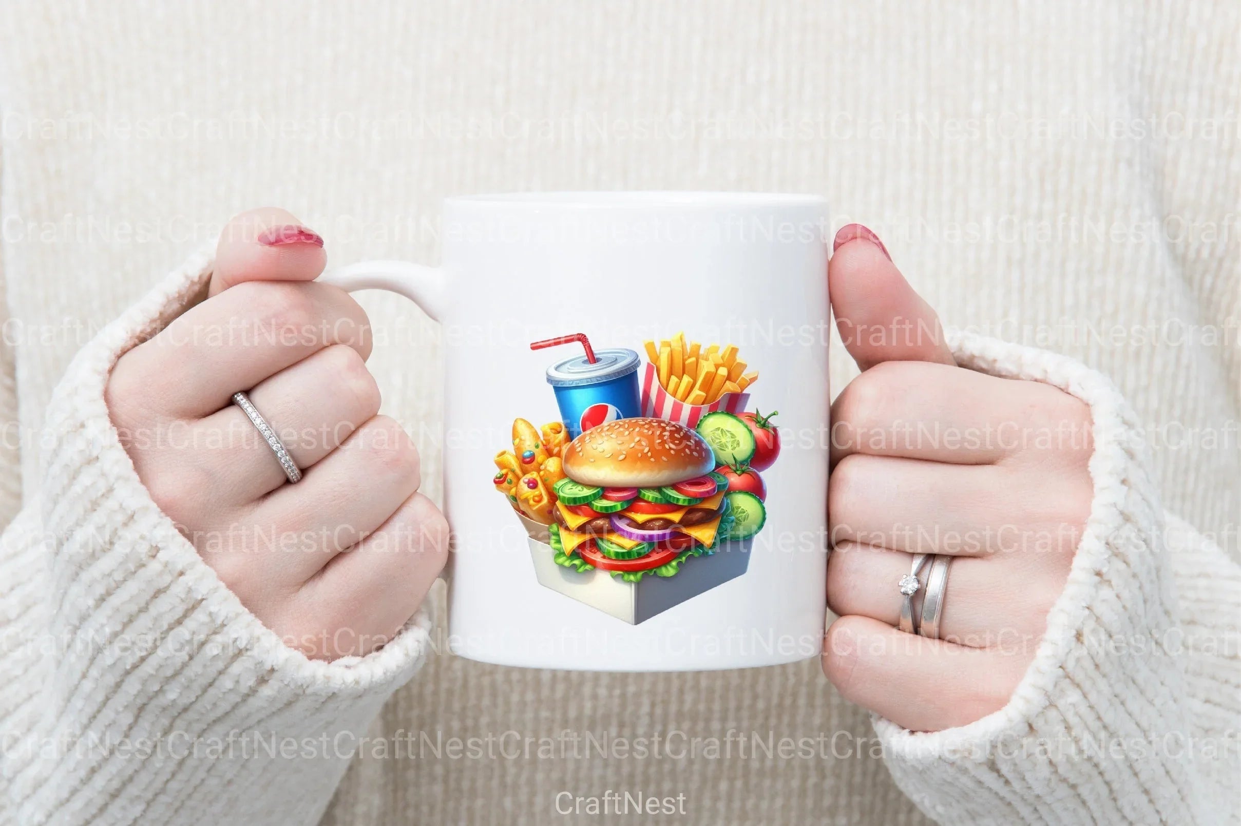 4th of July Fast Food Clipart Bundle 6 - CraftNest - Digital Crafting and Art