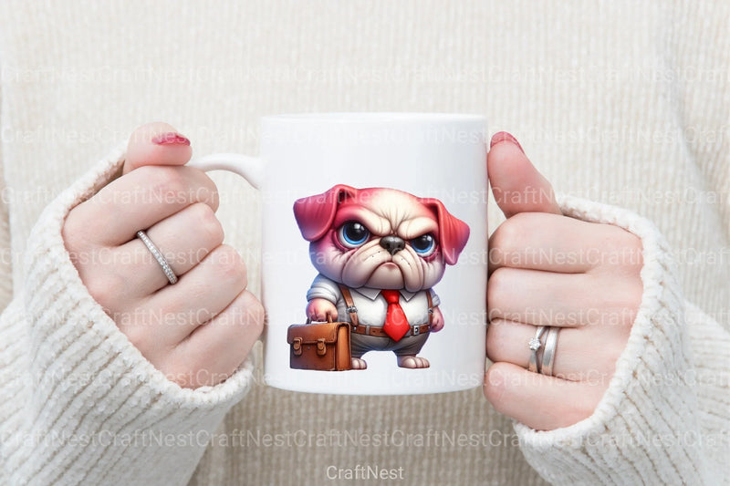 Funny Grumpy Dogs Clipart Bundle 36 - CraftNest - Digital Crafting and Art