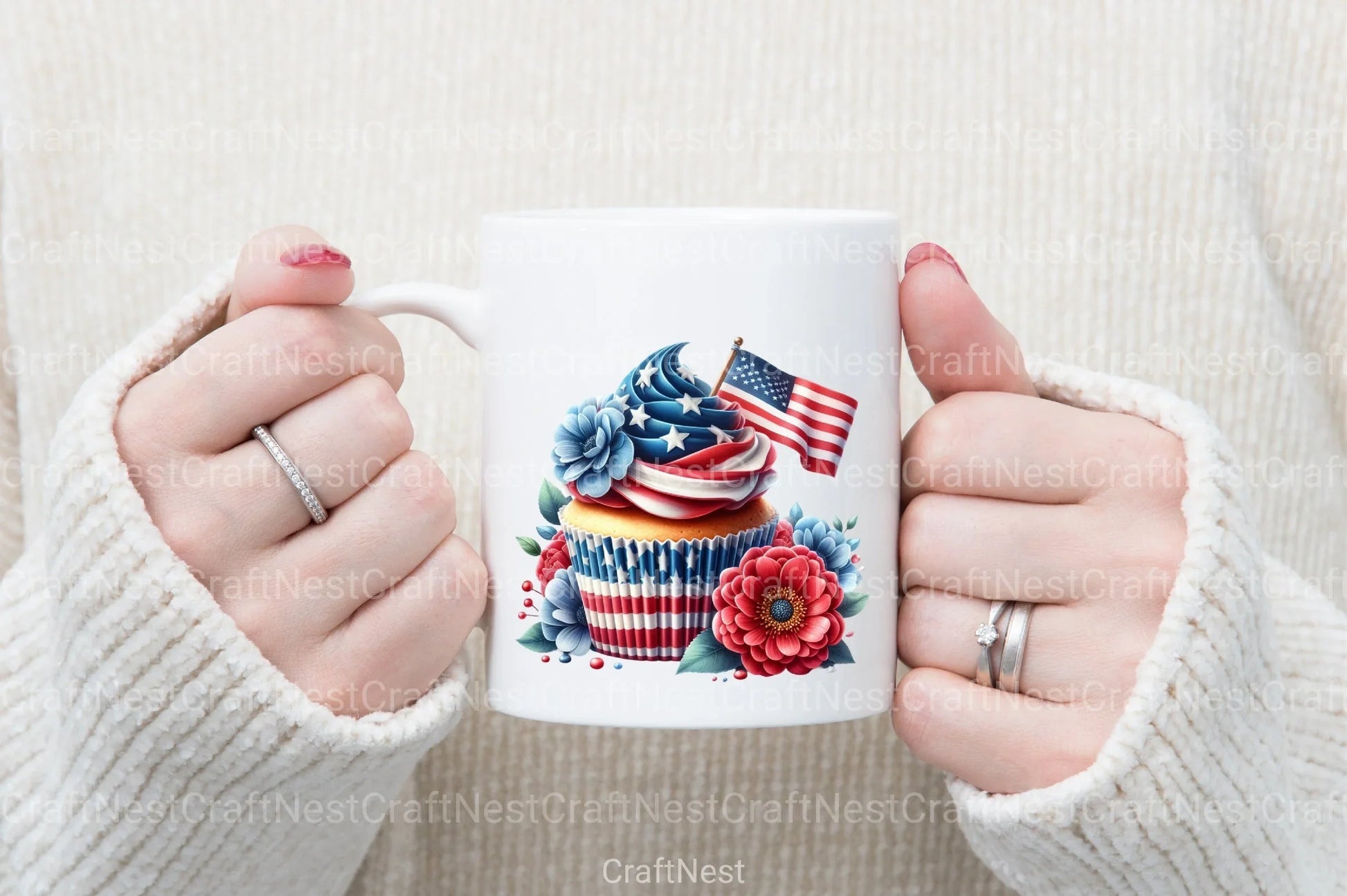 4th of July Cupcake Clipart Bundle 3 - CraftNest - Digital Crafting and Art