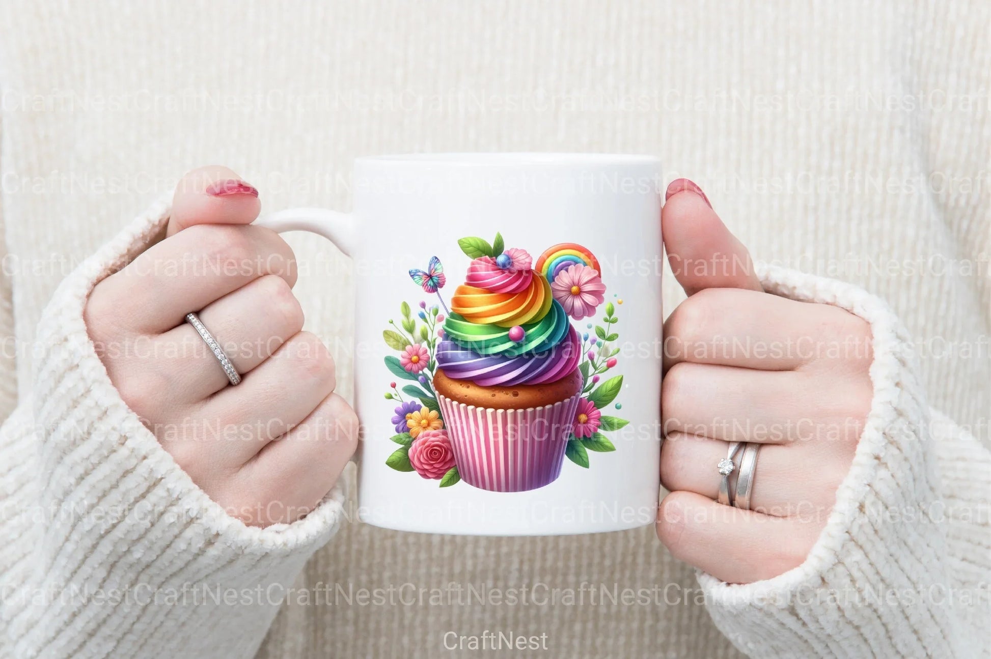 Yummy Cupcakes Clipart Bundle - CraftNest - Digital Crafting and Art