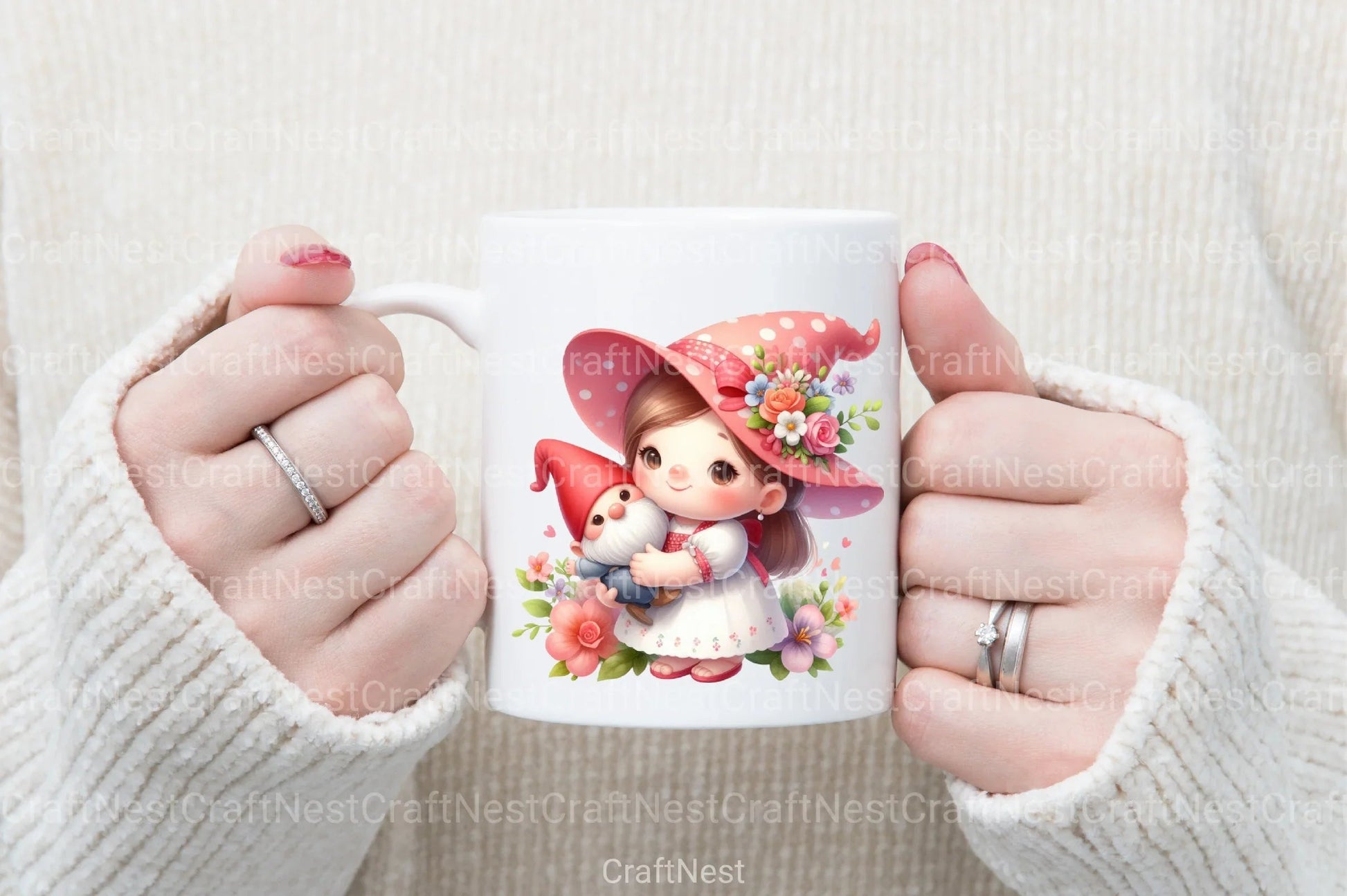 Mother's Day Gnome Clipart Bundle 8 - CraftNest - Digital Crafting and Art