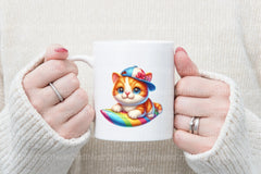 Cute Surfing Cats Clipart Bundle - CraftNest - Digital Crafting and Art