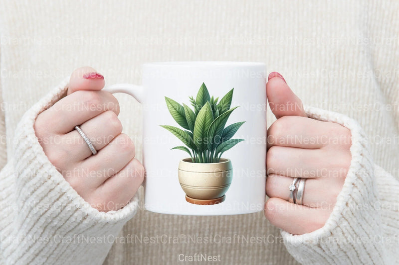 Potted Plants Clipart Bundle - CraftNest - Digital Crafting and Art