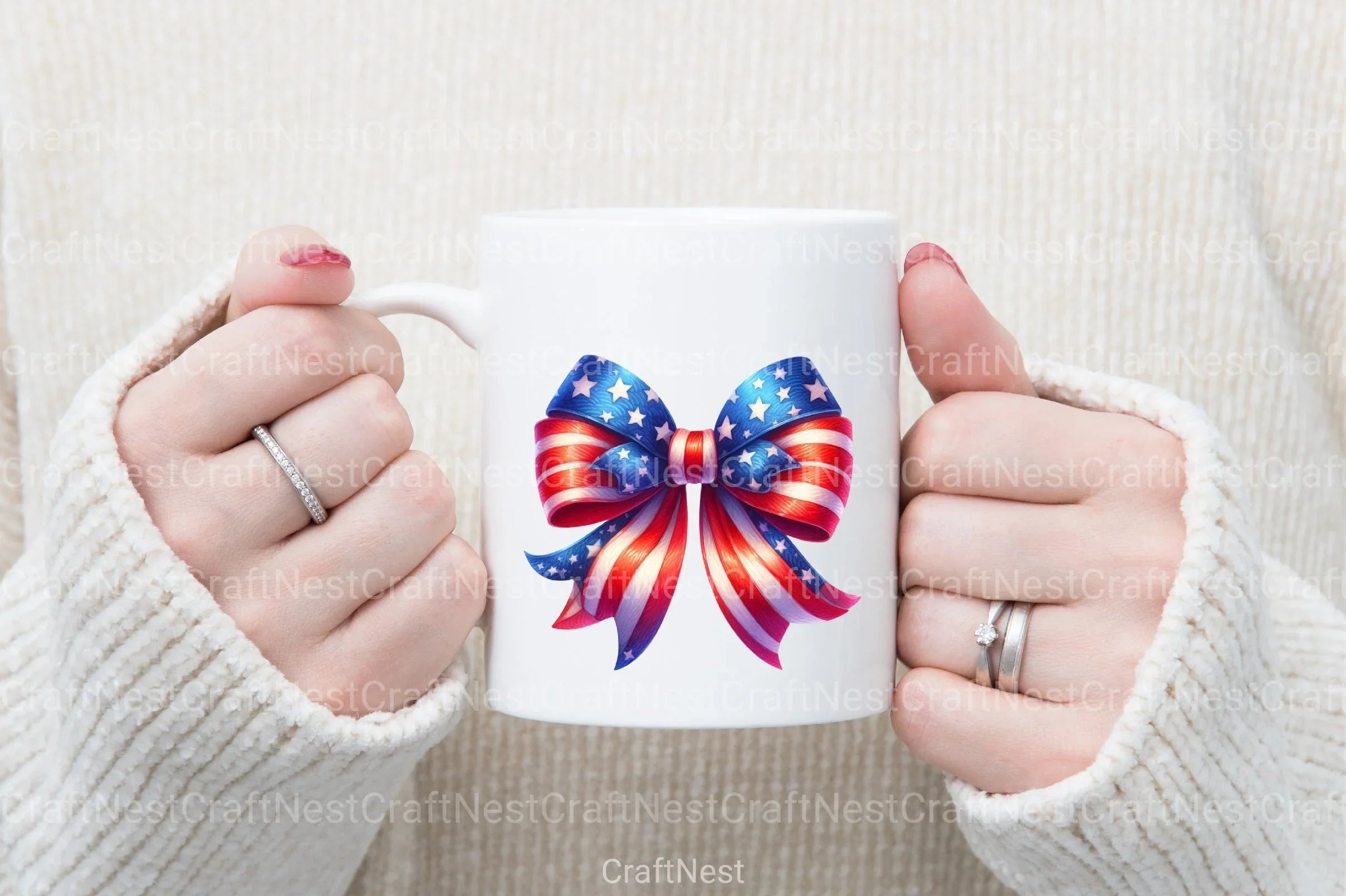 4th of July Bows Clipart Bundle - CraftNest - Digital Crafting and Art