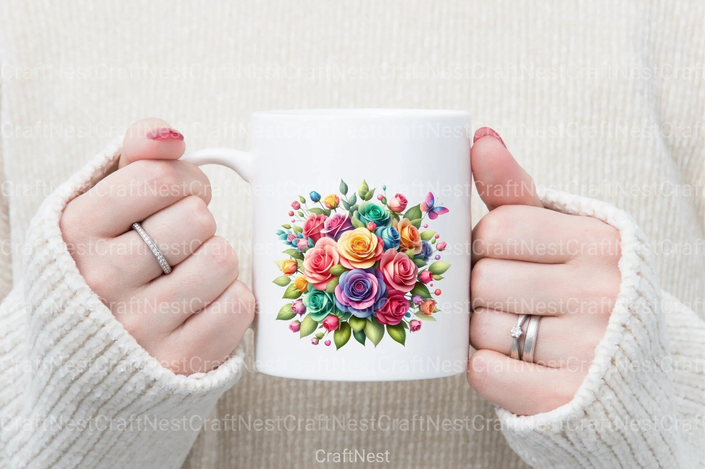 Mother's Day Flowers Clipart Bundle - CraftNest - Digital Crafting and Art