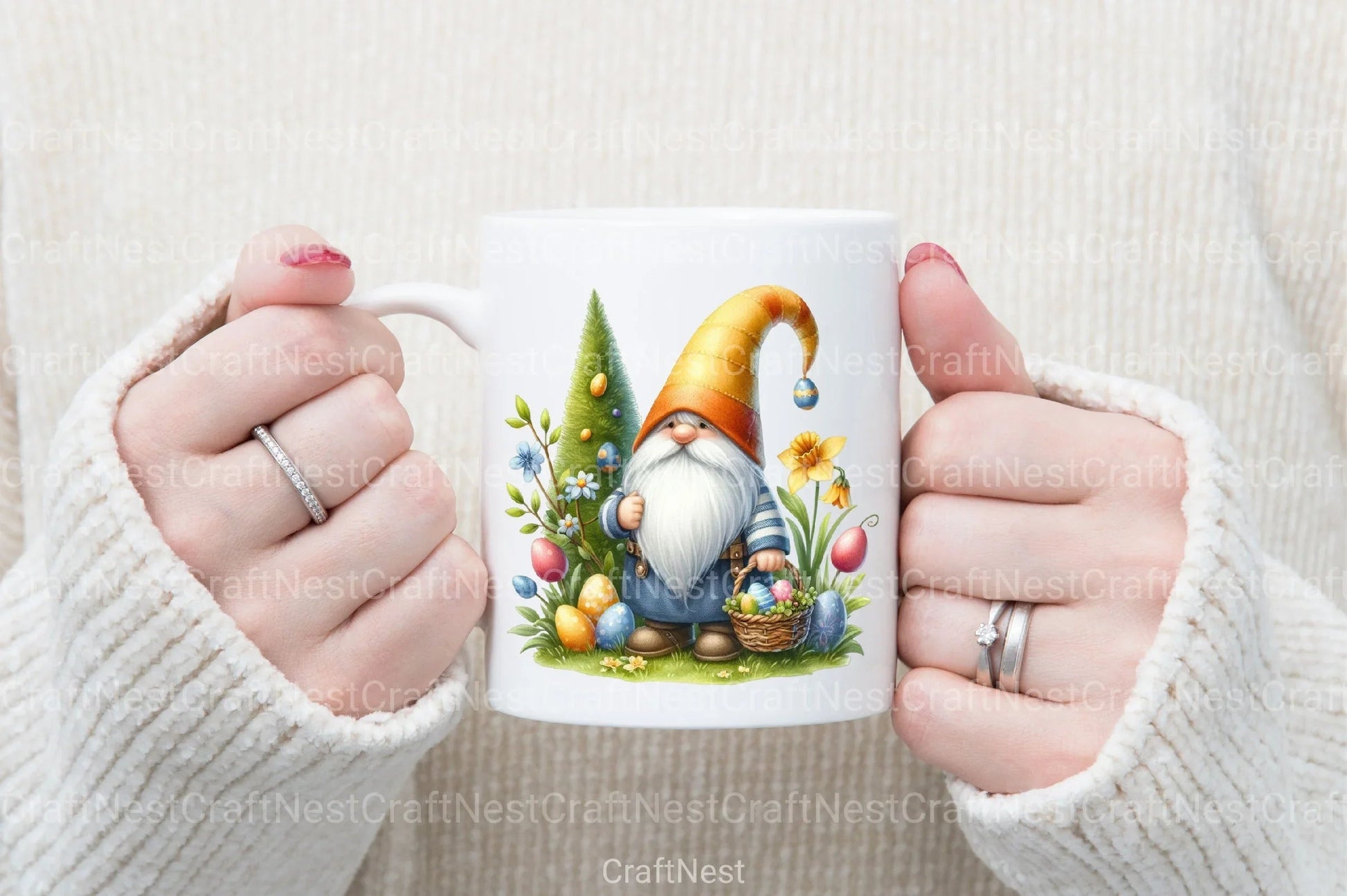 Easter Gnome Clipart Bundle 1 - CraftNest - Digital Crafting and Art