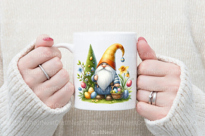 Easter Gnome Clipart Bundle 1 - CraftNest - Digital Crafting and Art