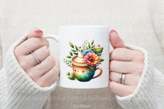 Floral Coffee & Animals Clipart Bundle - CraftNest - Digital Crafting and Art