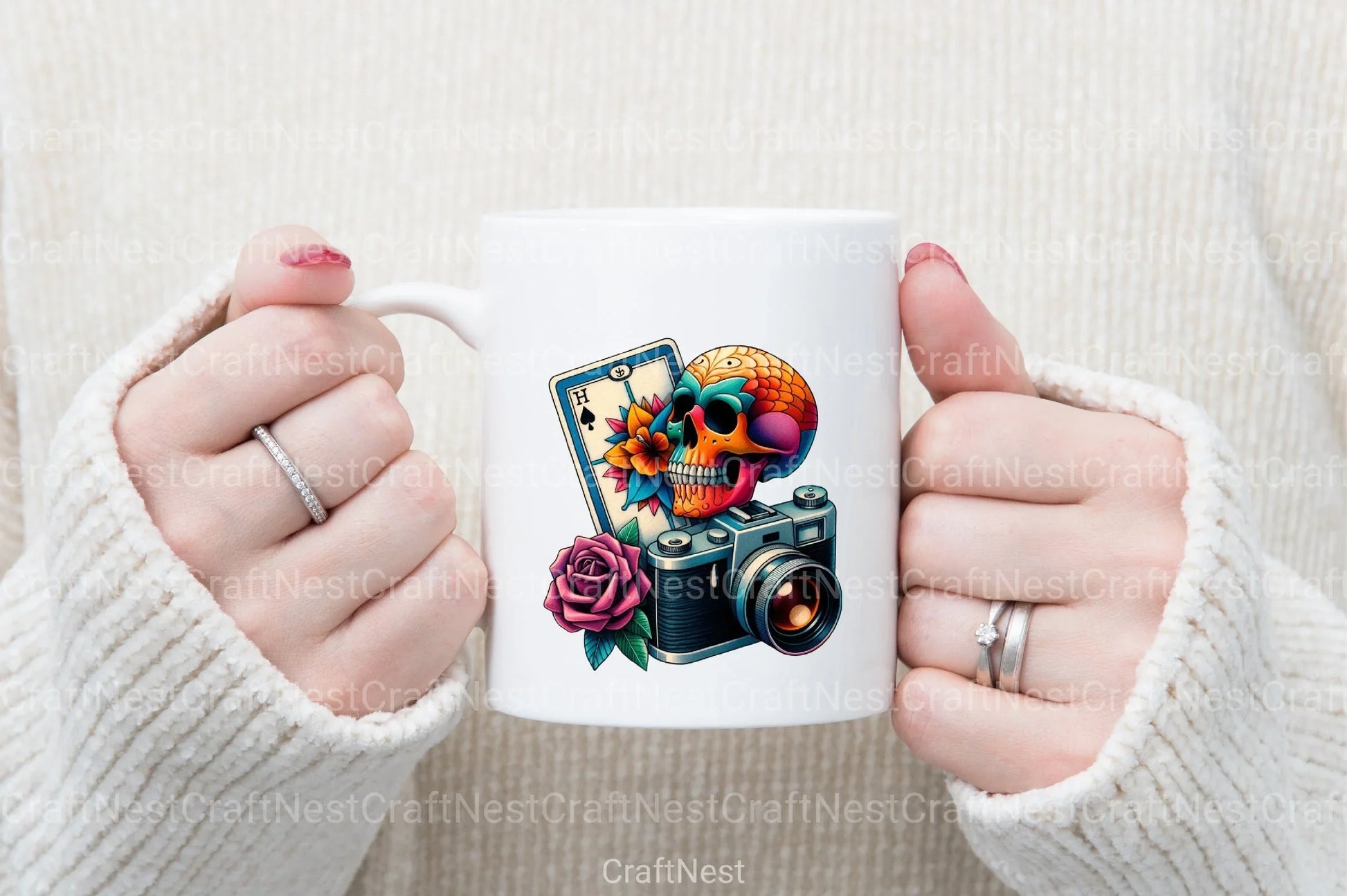 Photographer Skeleton Tarot Card Clipart Bundle - CraftNest - Digital Crafting and Art