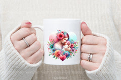 Mom and Baby Hearts Clipart Bundle - CraftNest - Digital Crafting and Art