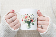 Wildflower Jar Clipart Bundle - CraftNest - Digital Crafting and Art