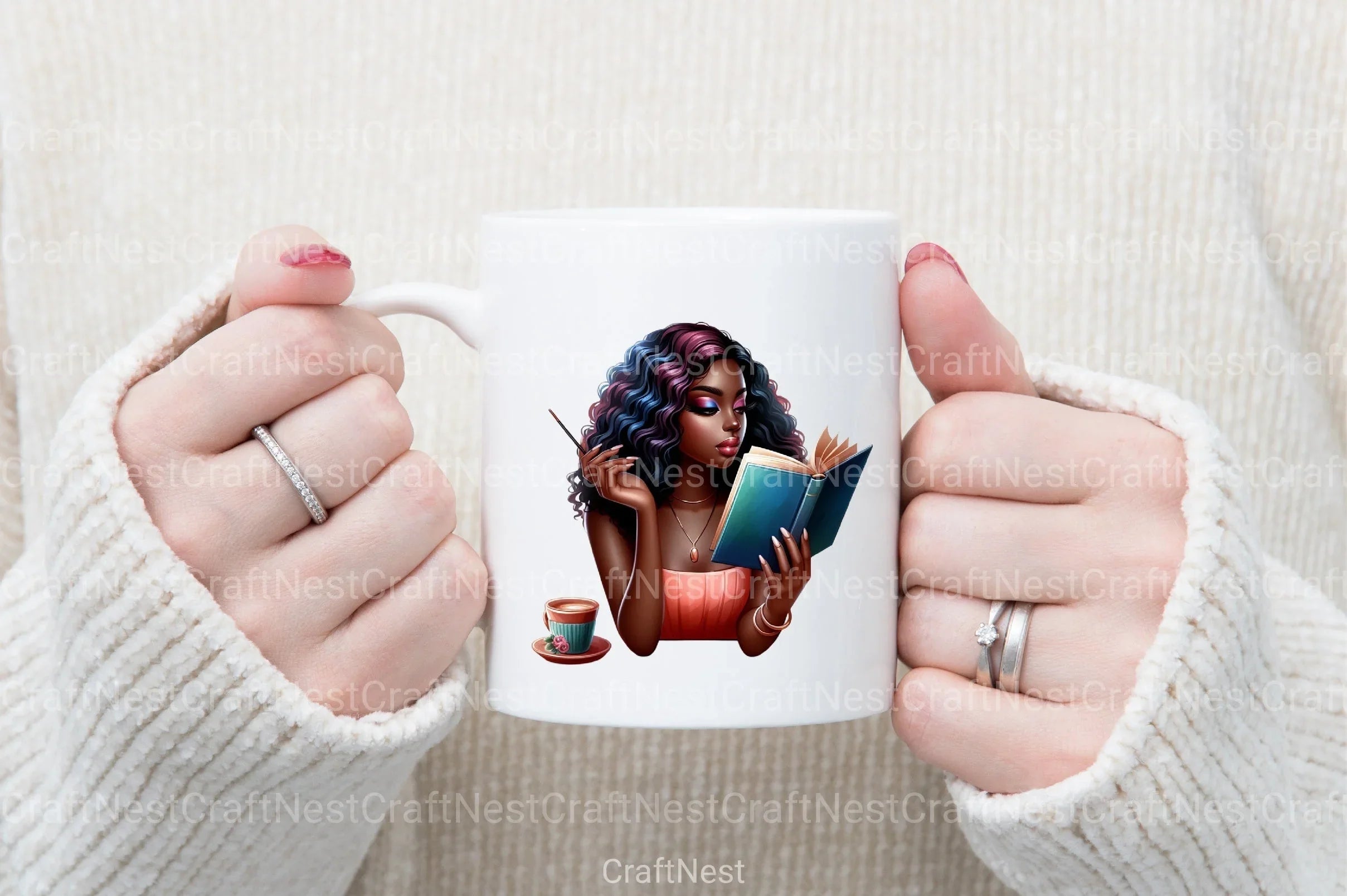 Black Women Clipart Bundle - CraftNest - Digital Crafting and Art