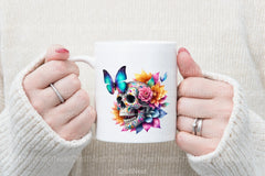 Butterfly Flower Skull Clipart Bundle - CraftNest - Digital Crafting and Art