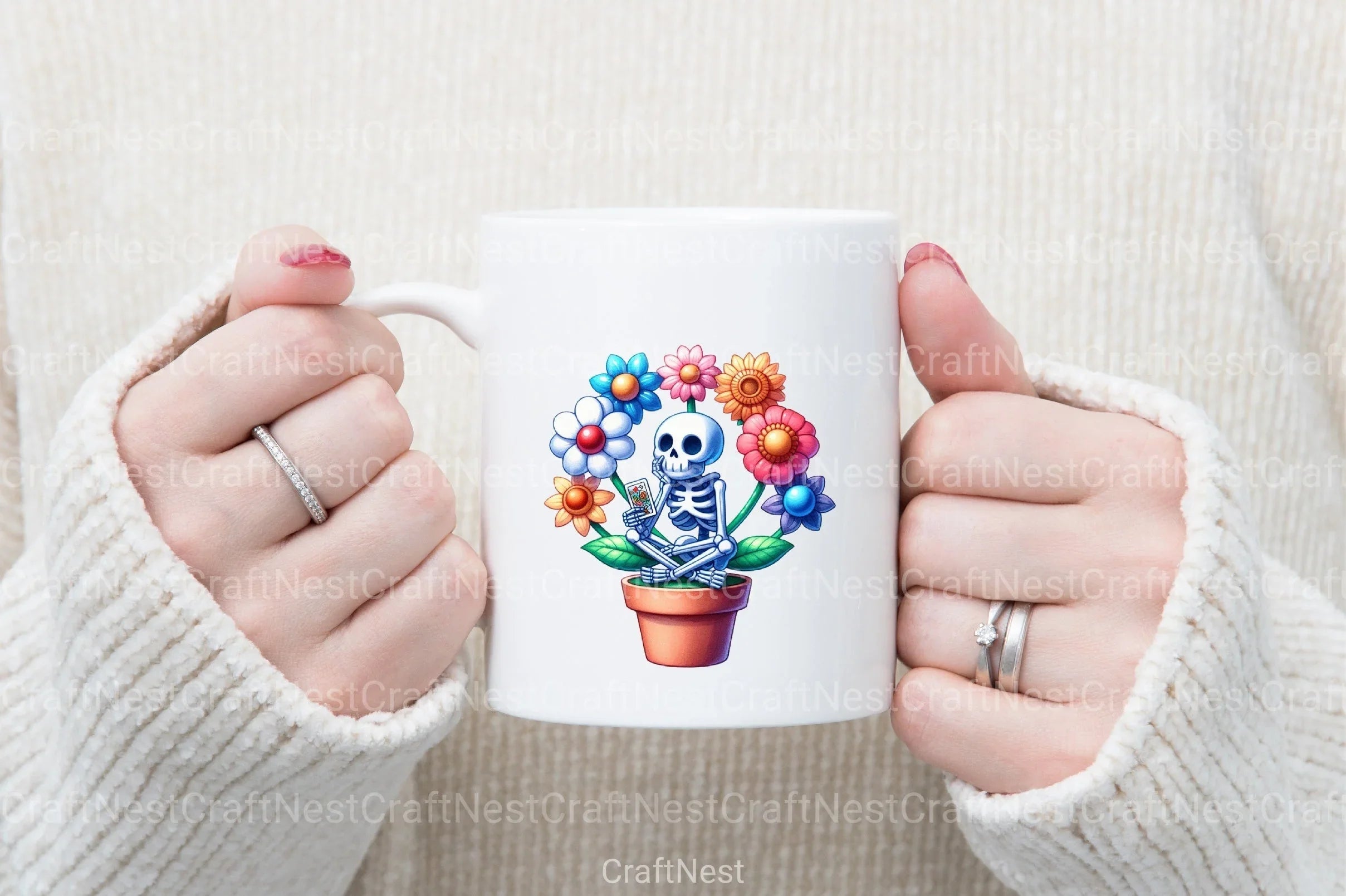 Funny Skeleton Tarot Card Clipart Bundle 1 - CraftNest - Digital Crafting and Art