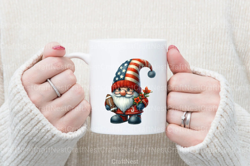 American Football Gnome Clipart Bundle - CraftNest - Digital Crafting and Art
