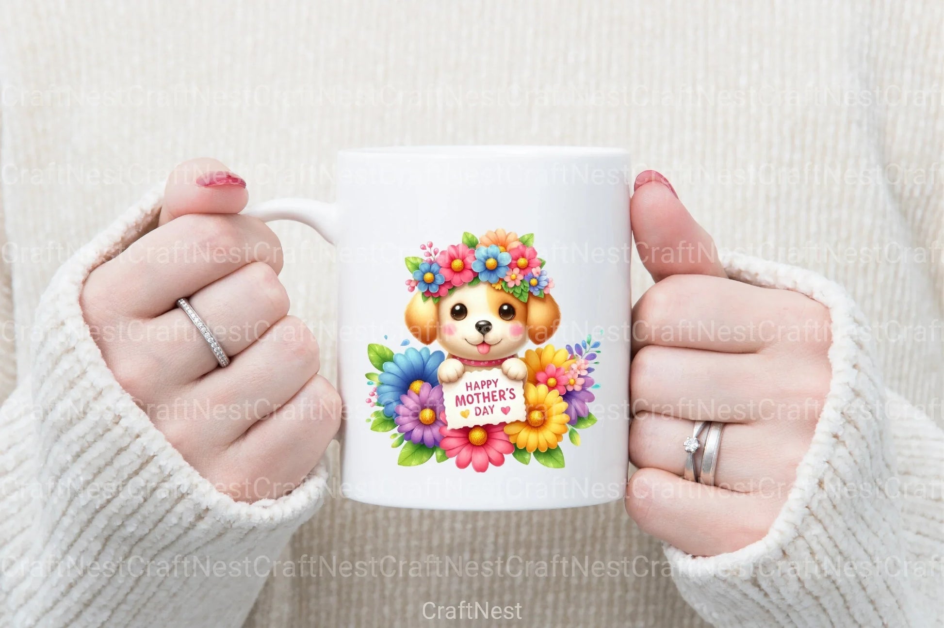 Happy Mother's Day Dog Clipart Bundle - CraftNest - Digital Crafting and Art