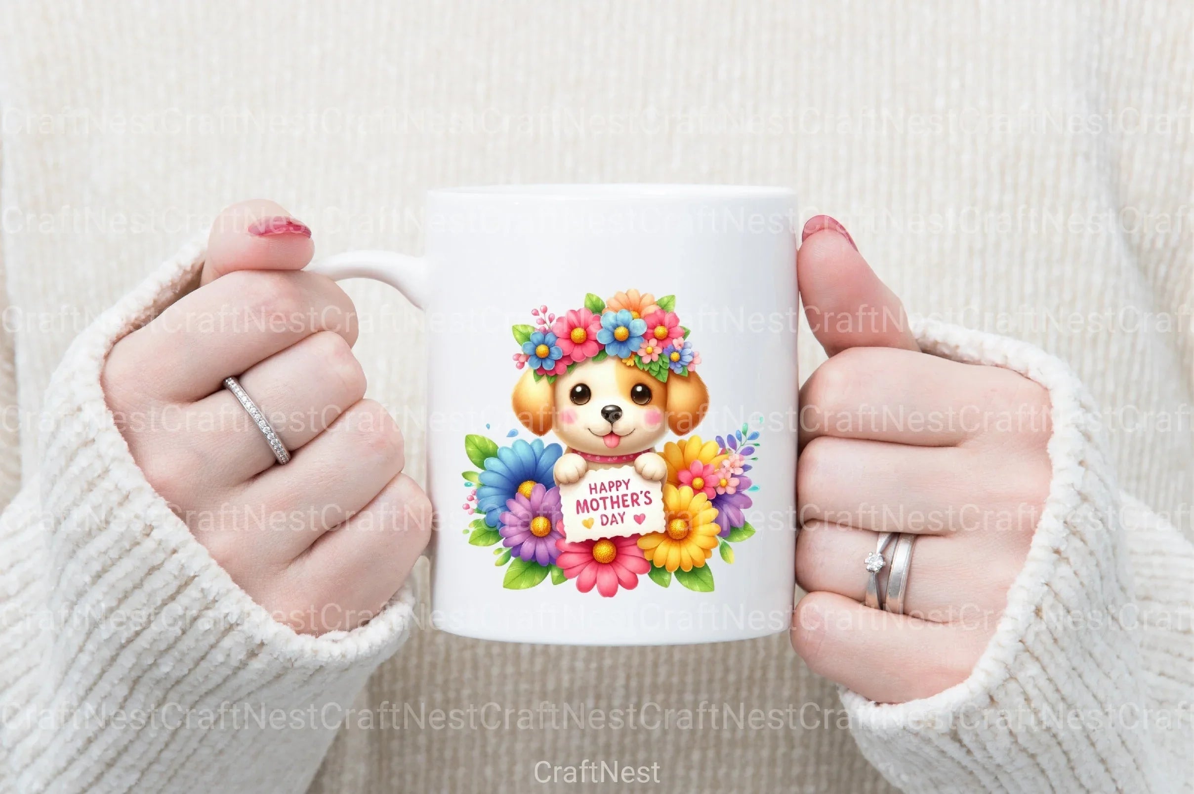 Happy Mother's Day Dog Clipart Bundle - CraftNest - Digital Crafting and Art