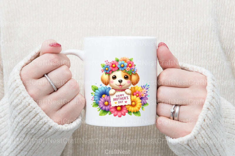 Happy Mother's Day Dog Clipart Bundle - CraftNest - Digital Crafting and Art