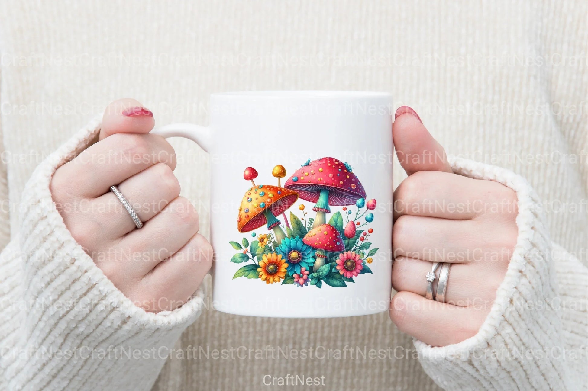 Magic Mushrooms Graphics Clipart Bundle - CraftNest - Digital Crafting and Art