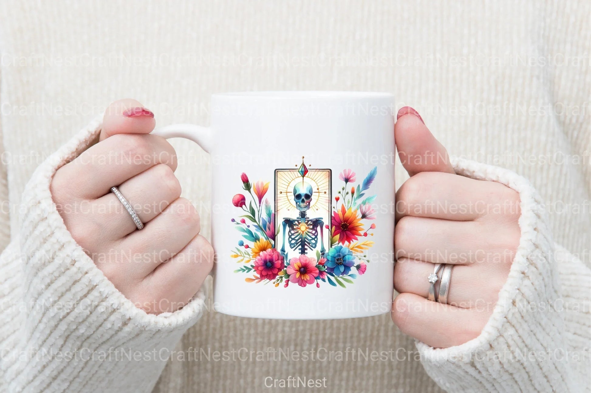 Skeleton Tarot Card Mother's Day Clipart Bundle - CraftNest - Digital Crafting and Art