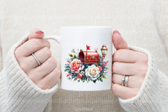 Mailbox with White Roses Clipart Bundle - CraftNest - Digital Crafting and Art