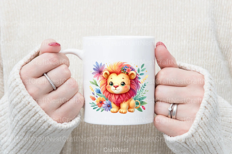 Pretty Lions Clipart Bundle - CraftNest - Digital Crafting and Art