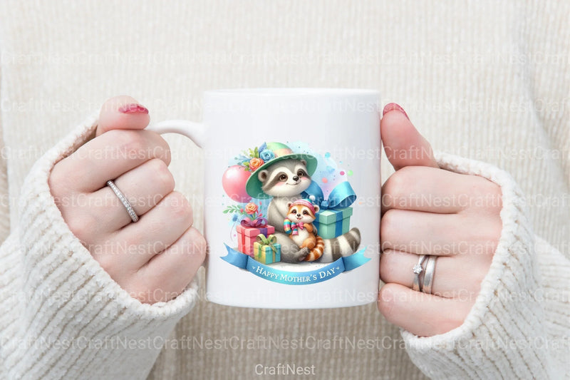 Cute Happy Mother's Day Animals Clipart Bundle 55 - CraftNest - Digital Crafting and Art