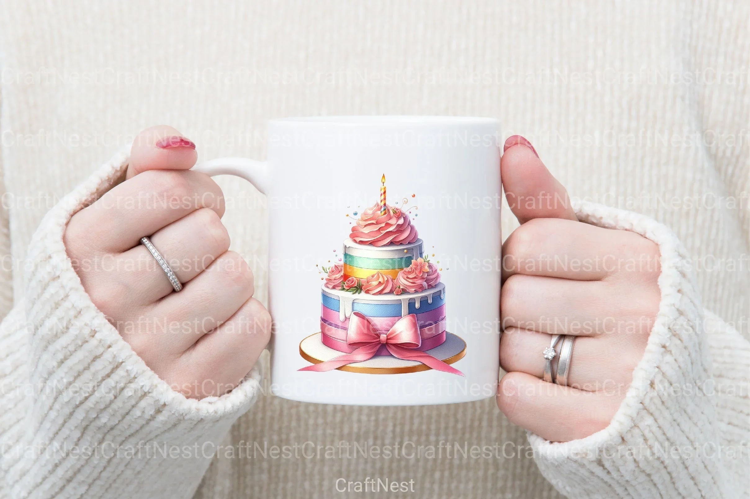 Birthday Cake Clipart Bundle 2 - CraftNest - Digital Crafting and Art