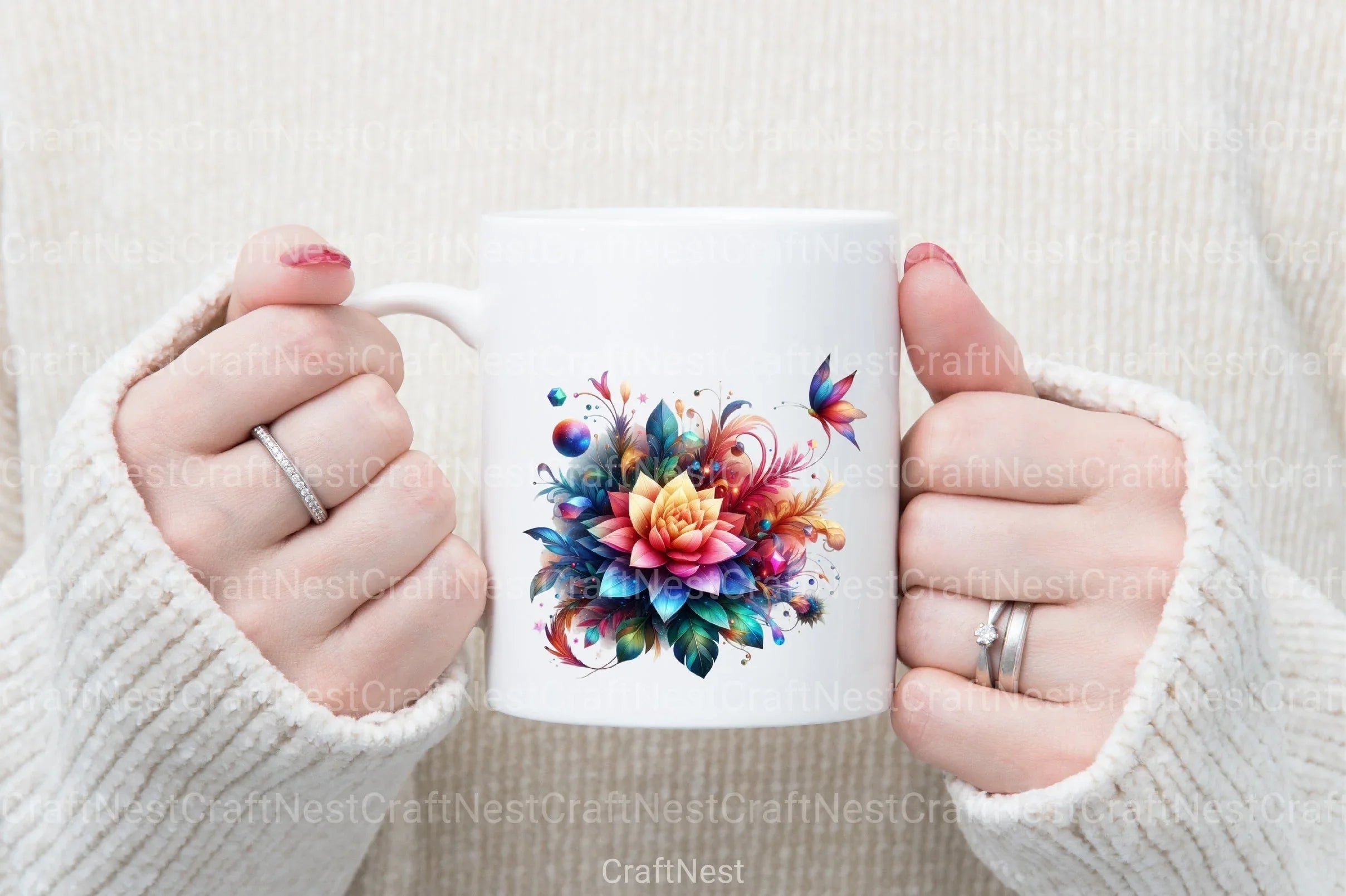 Magical Flower Clipart Bundle - CraftNest - Digital Crafting and Art