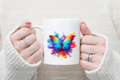 Rainbow Smoke Butterflies Clipart Bundle - CraftNest - Digital Crafting and Art