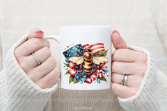 Fourth of July Bee Clipart Bundle - CraftNest - Digital Crafting and Art