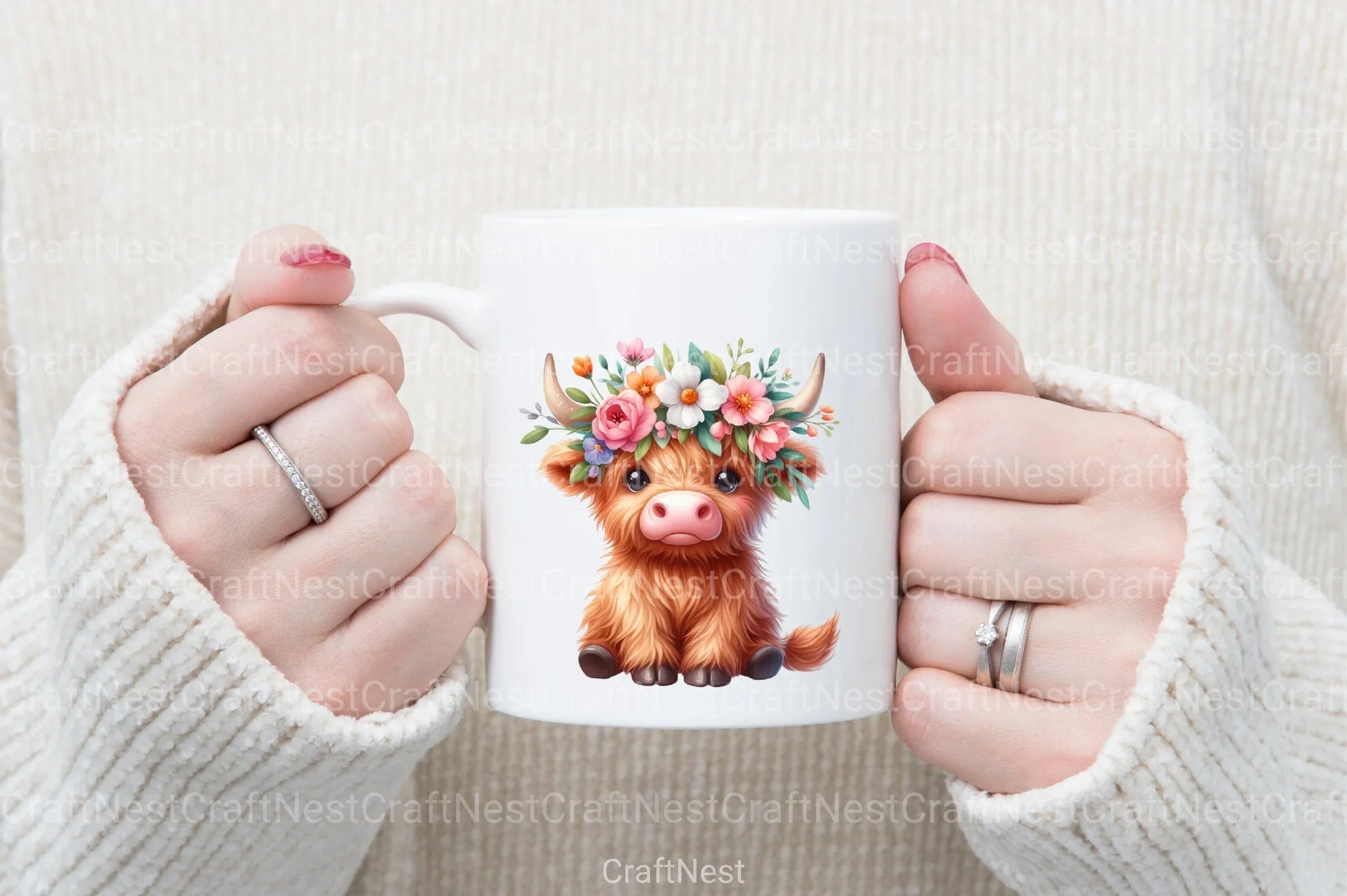 Funny Highland Cow Clipart Bundle - CraftNest - Digital Crafting and Art