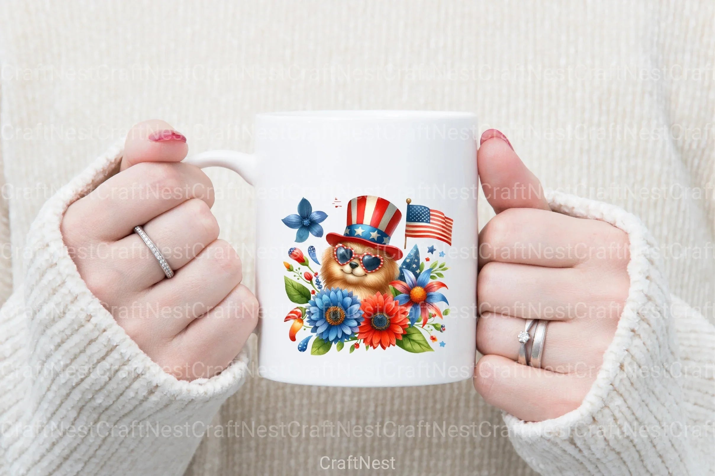 4th of July Animals Clipart Bundle - CraftNest - Digital Crafting and Art