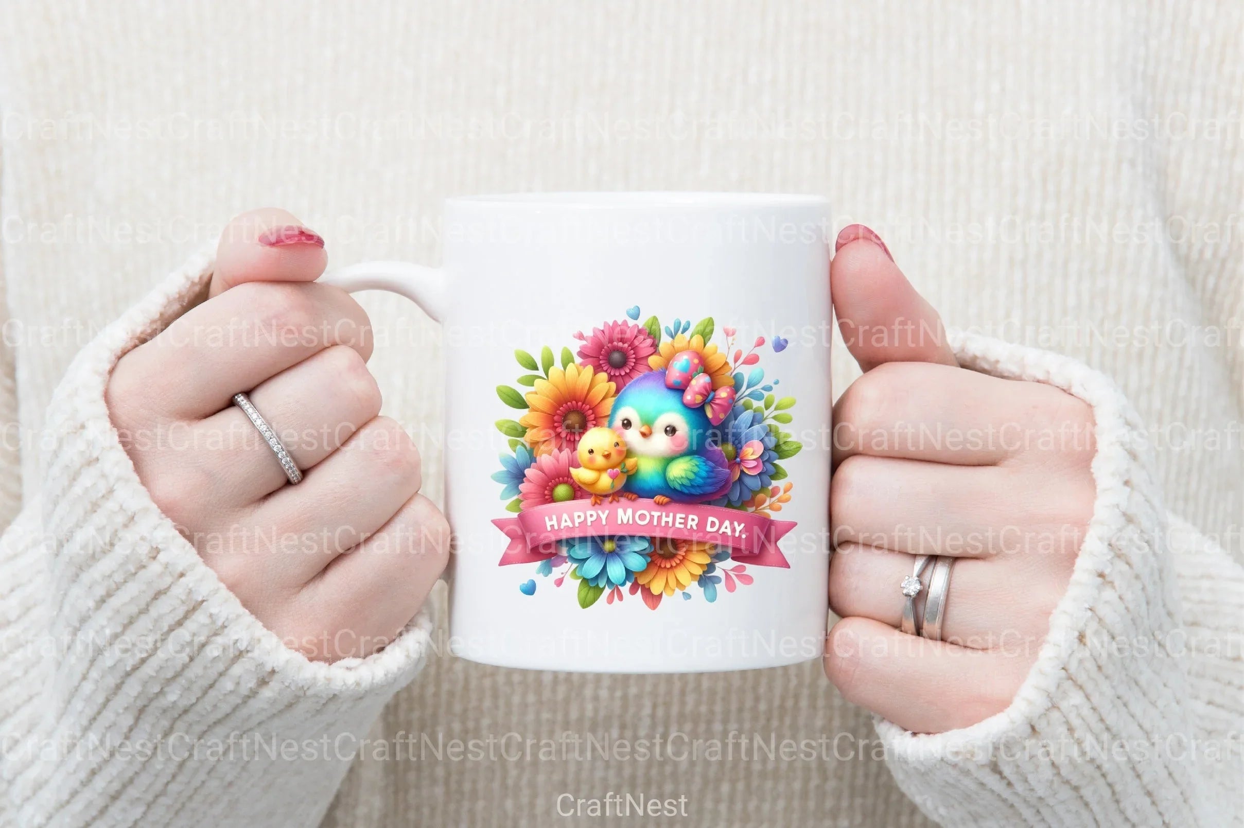 Happy Mother's Day Animal Clipart Bundle - CraftNest - Digital Crafting and Art