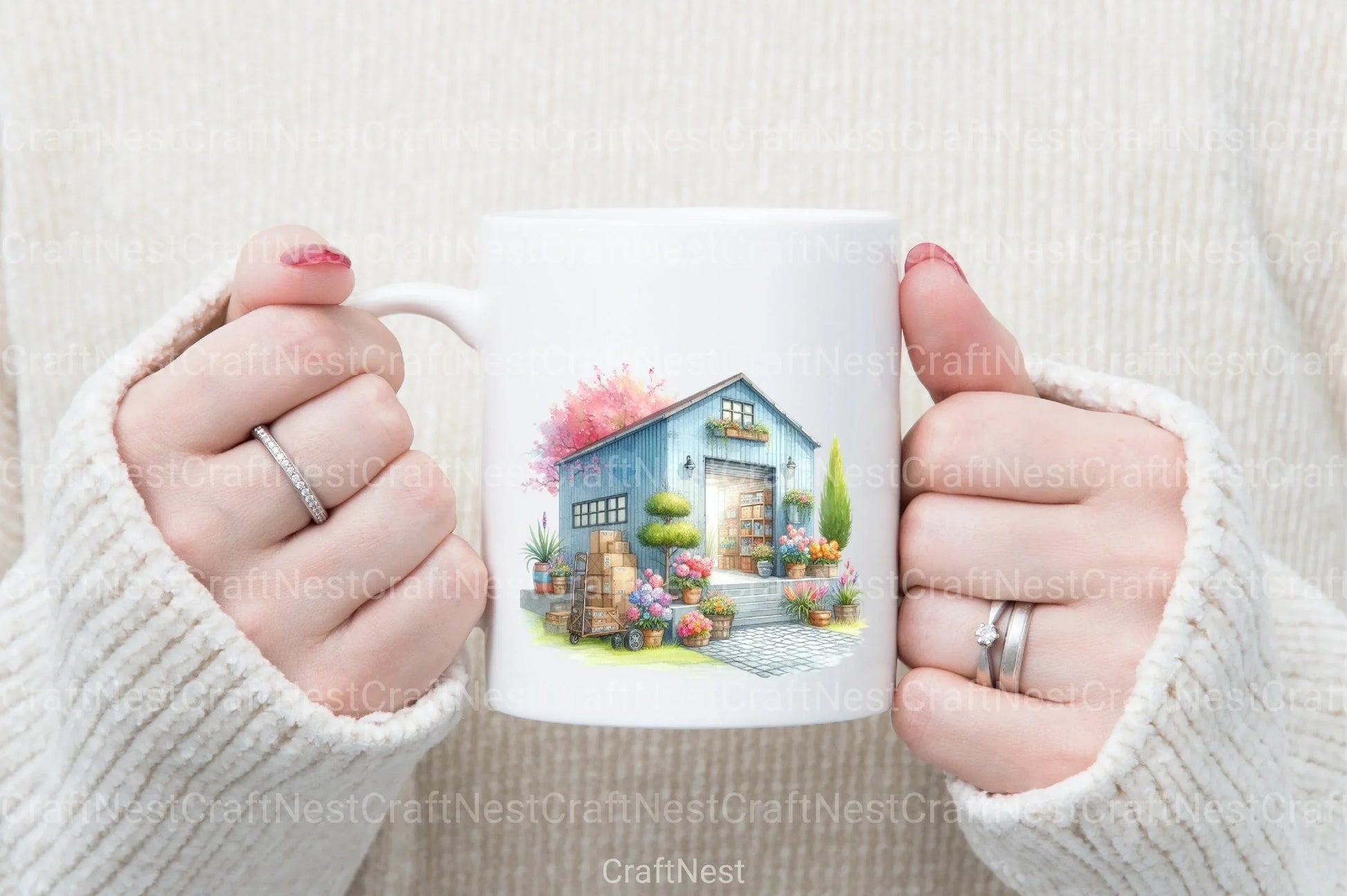 Pastel Warehouse Clipart Bundle - CraftNest - Digital Crafting and Art