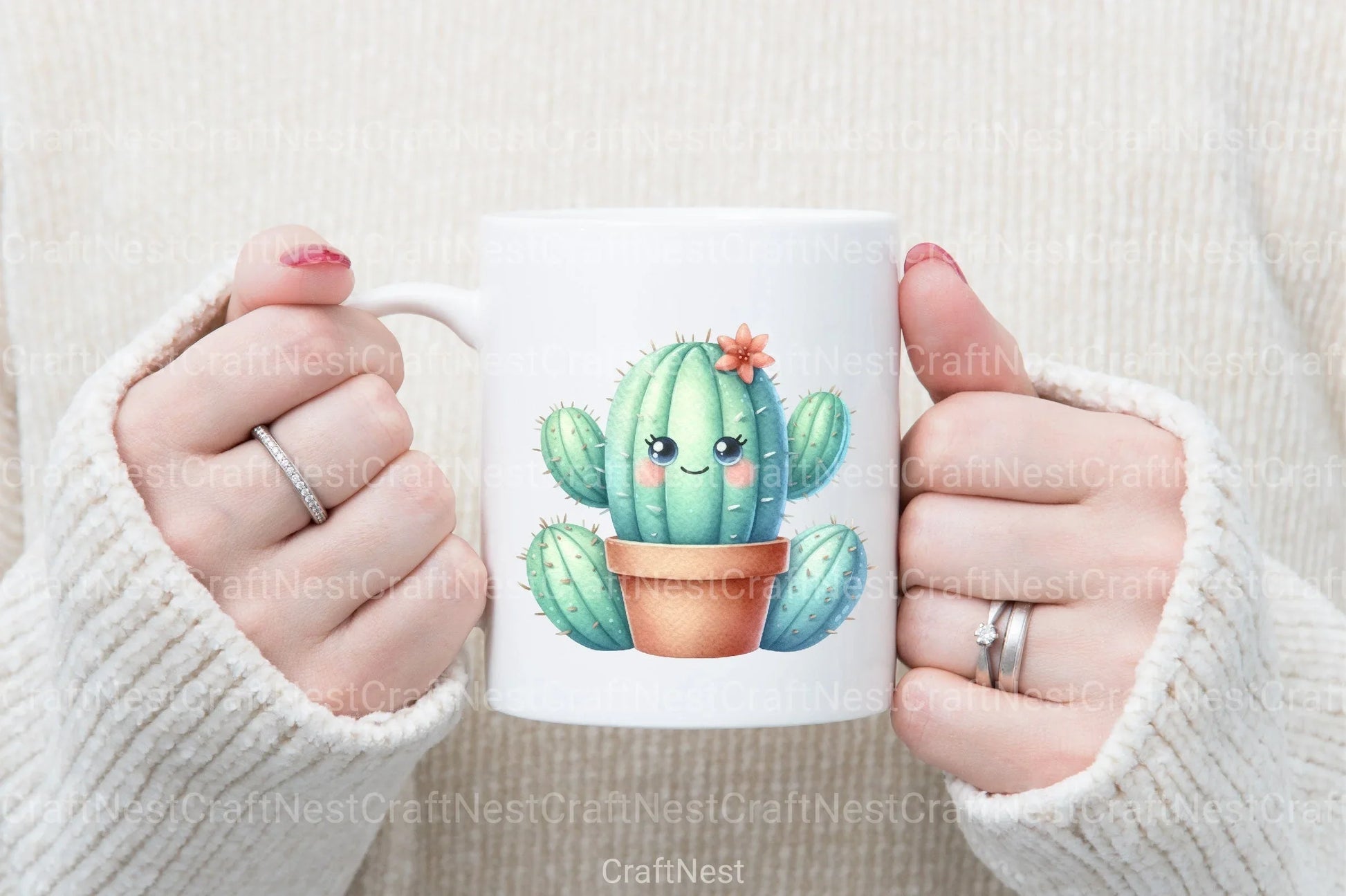 Lovely Cactus Clipart Bundle - CraftNest - Digital Crafting and Art