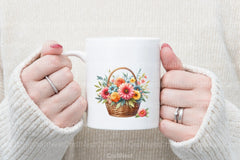 Mother's Day Flower Basket Clipart Bundle - CraftNest - Digital Crafting and Art