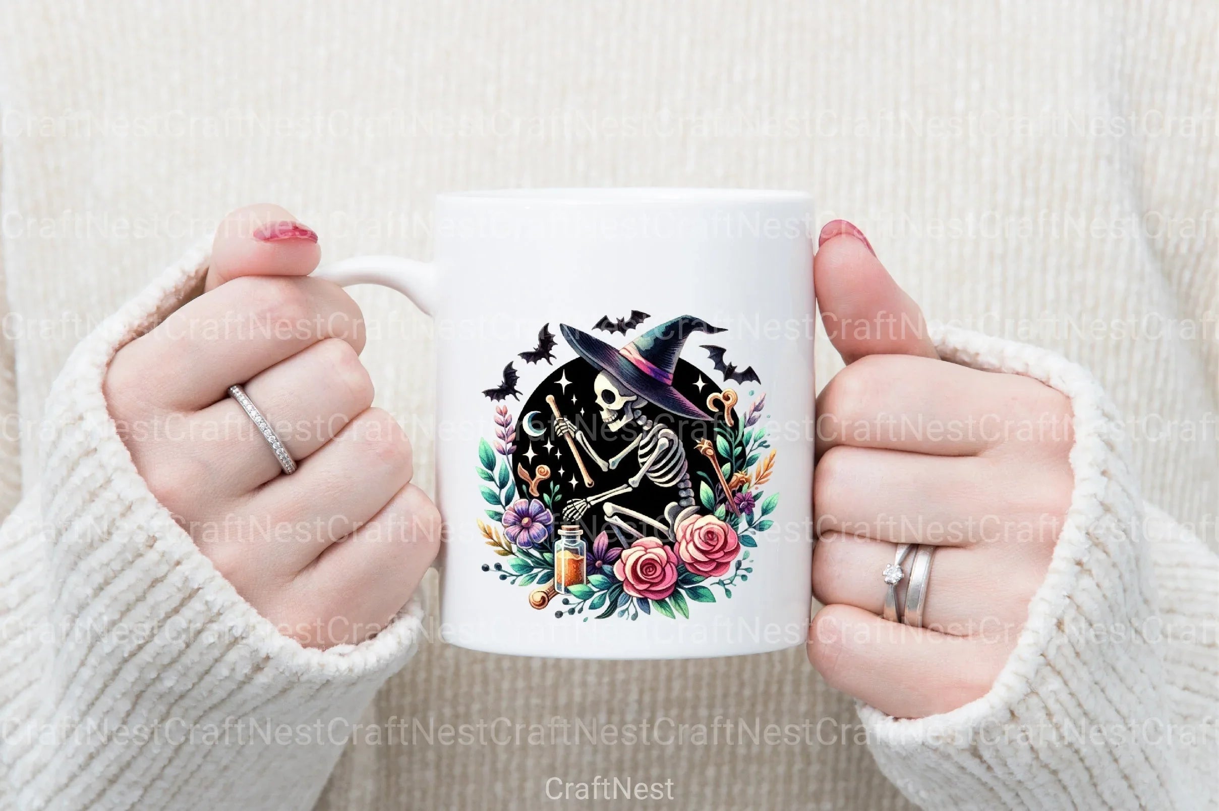 Salty Witch Tarot Halloween Clipart Bundle - CraftNest - Digital Crafting and Art