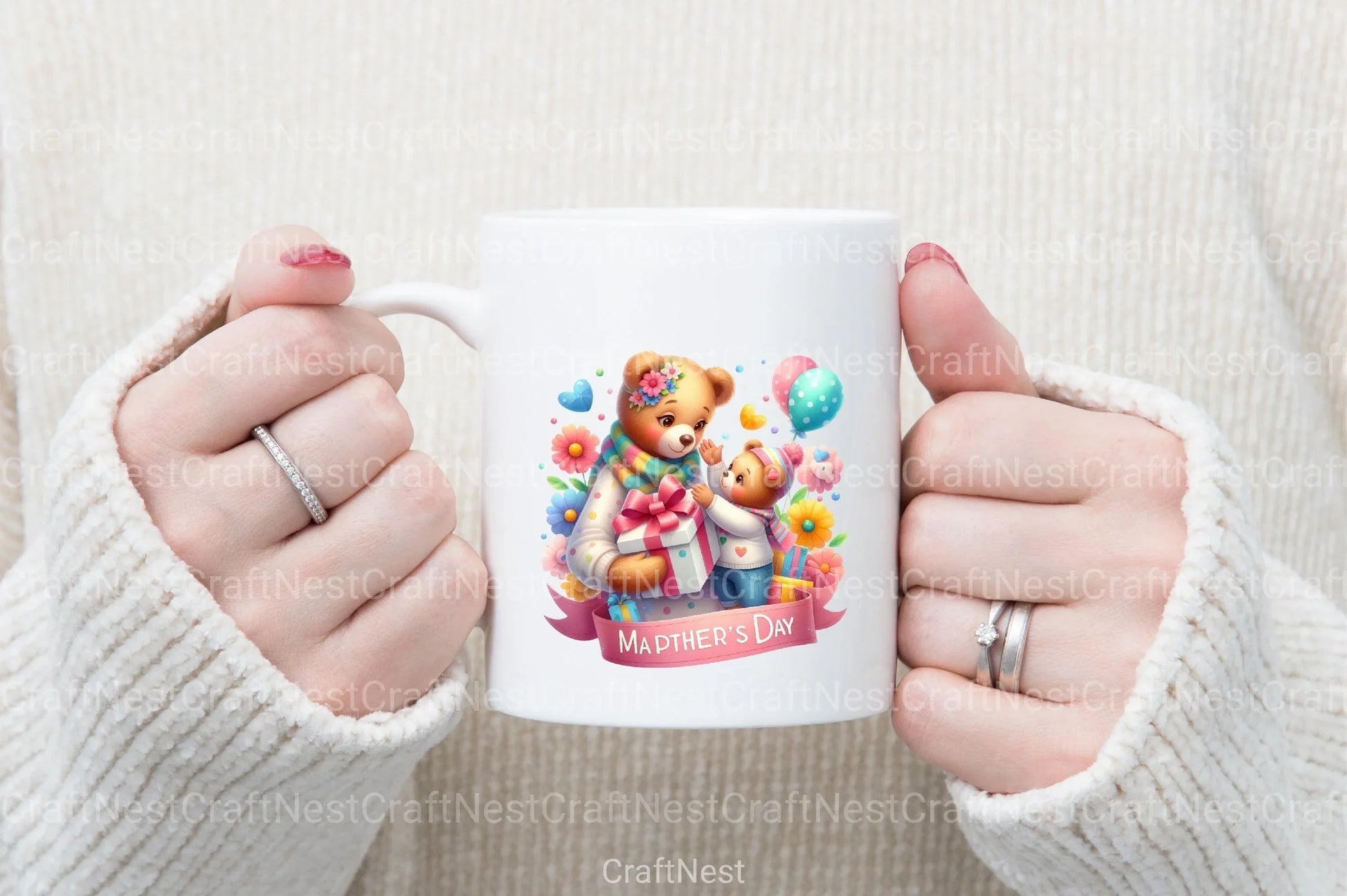 Mother and Baby Mother's Day Clipart Bundle - CraftNest - Digital Crafting and Art