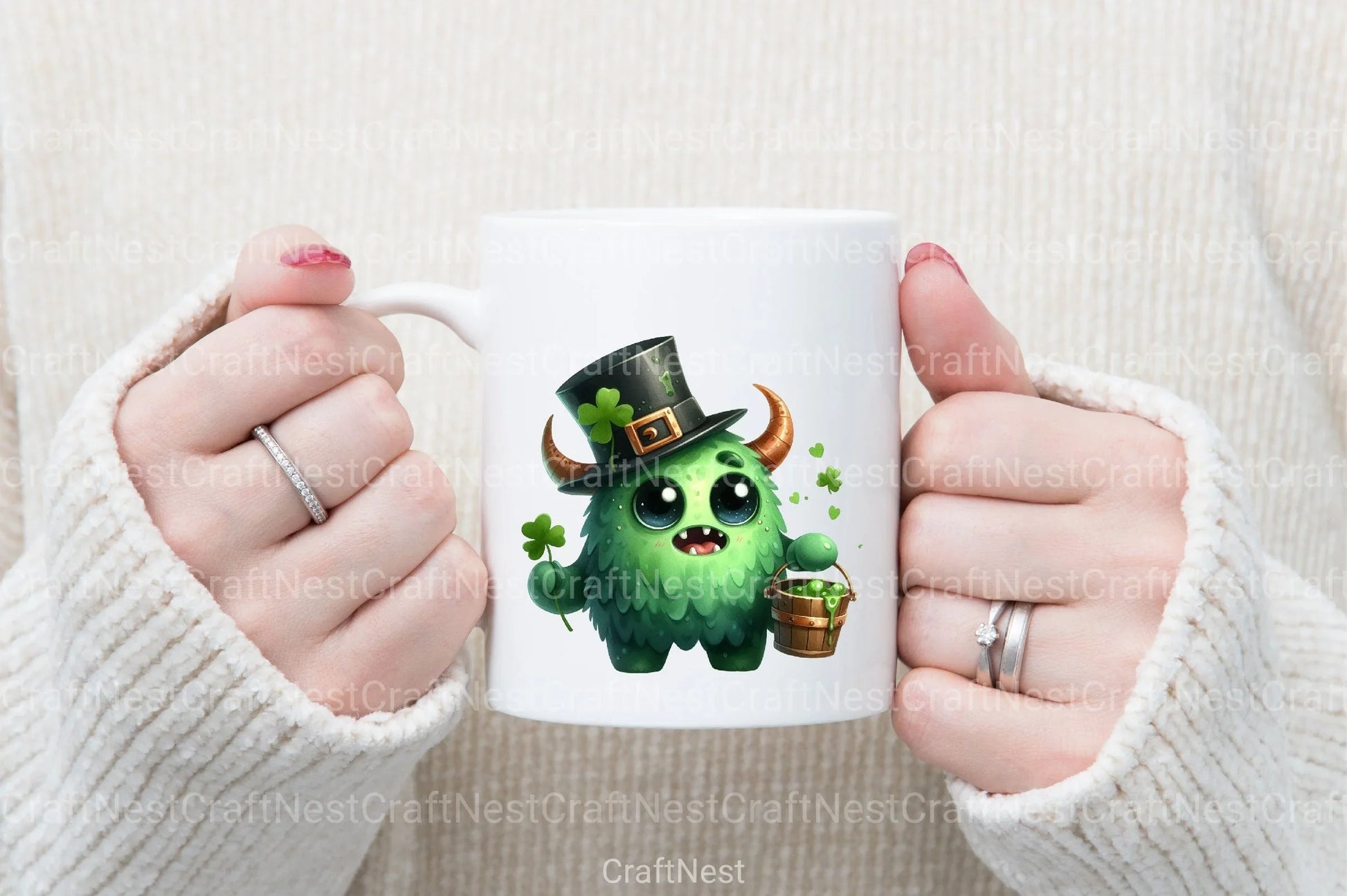 St. Patrick's Day Monsters Clipart Bundle - CraftNest - Digital Crafting and Art