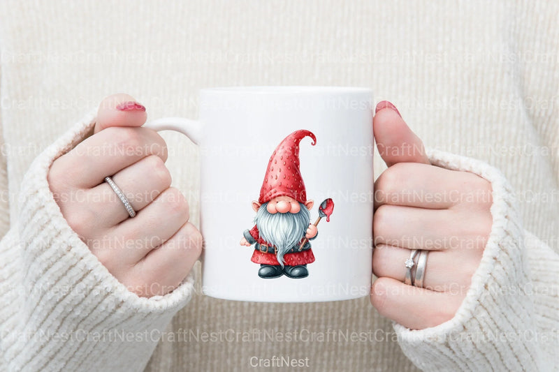 Strawberry Gnomes Clipart Bundle - CraftNest - Digital Crafting and Art