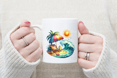 Retro Beach Clipart Bundle - CraftNest - Digital Crafting and Art