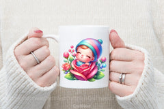 Cute Baby in Rose Clipart Bundle - CraftNest - Digital Crafting and Art